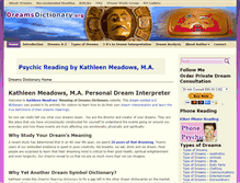 Tablet Screenshot of dreamsdictionary.org